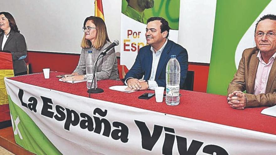 Presentación de las candidaturas de VOX en la tarde de ayer en el Círculo Mercantil de Las Palmas.