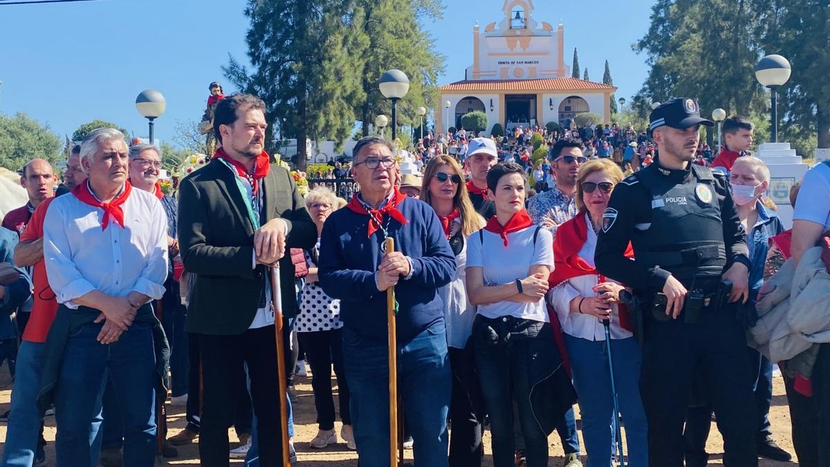 Alcaldes de A Rúa y Almendralejo en San Marcos