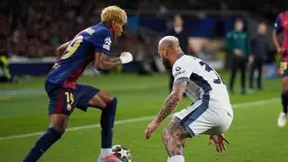 El 1x1 del Barça contra el Inter al descanso