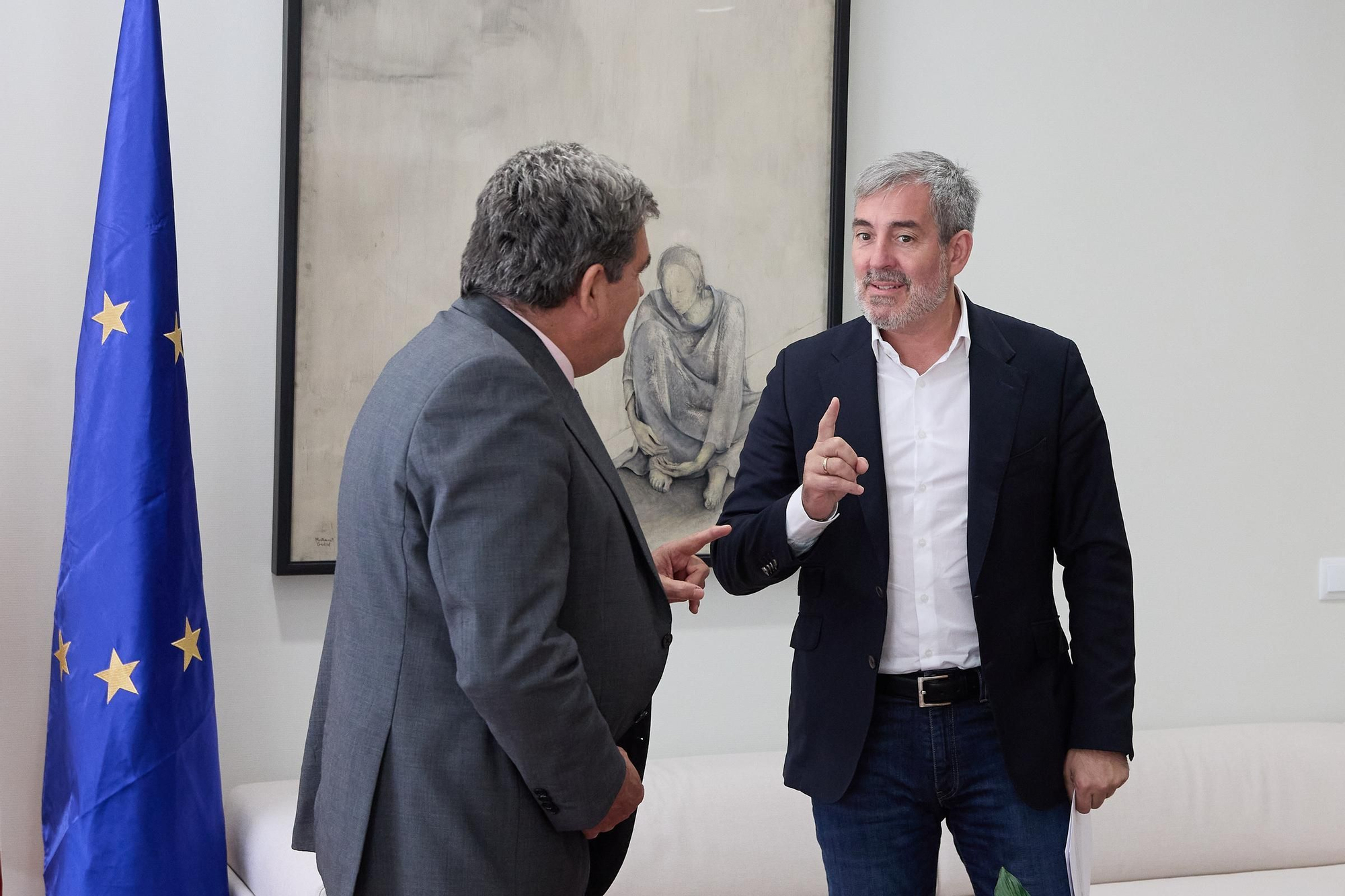 Fernando Clavijo and José Luis Escribá address the arrival of migrants to the Canary Islands