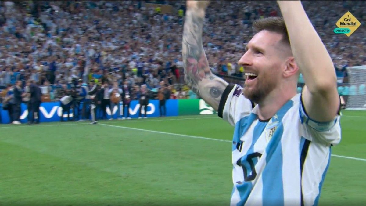 Las lágrimas de Messi tras ganar el Mundial