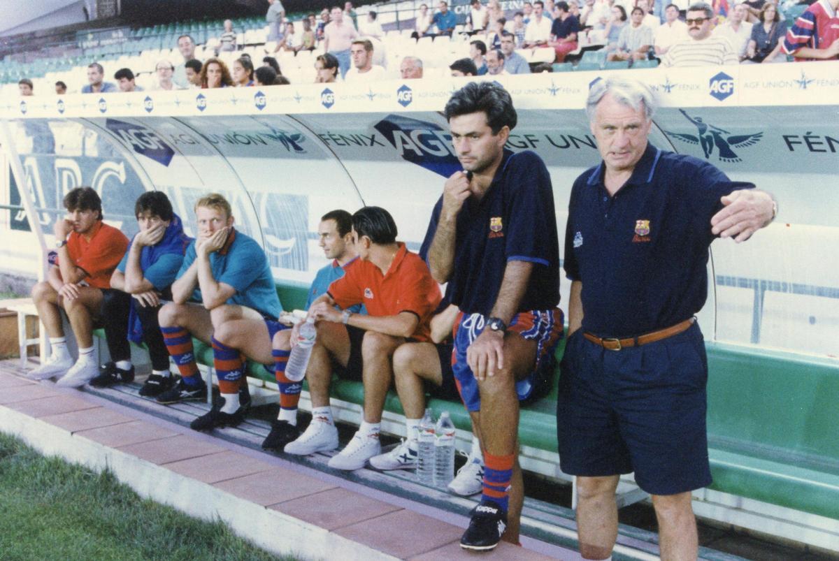 Las fotos que no recordabas de Mourinho en el Barça
