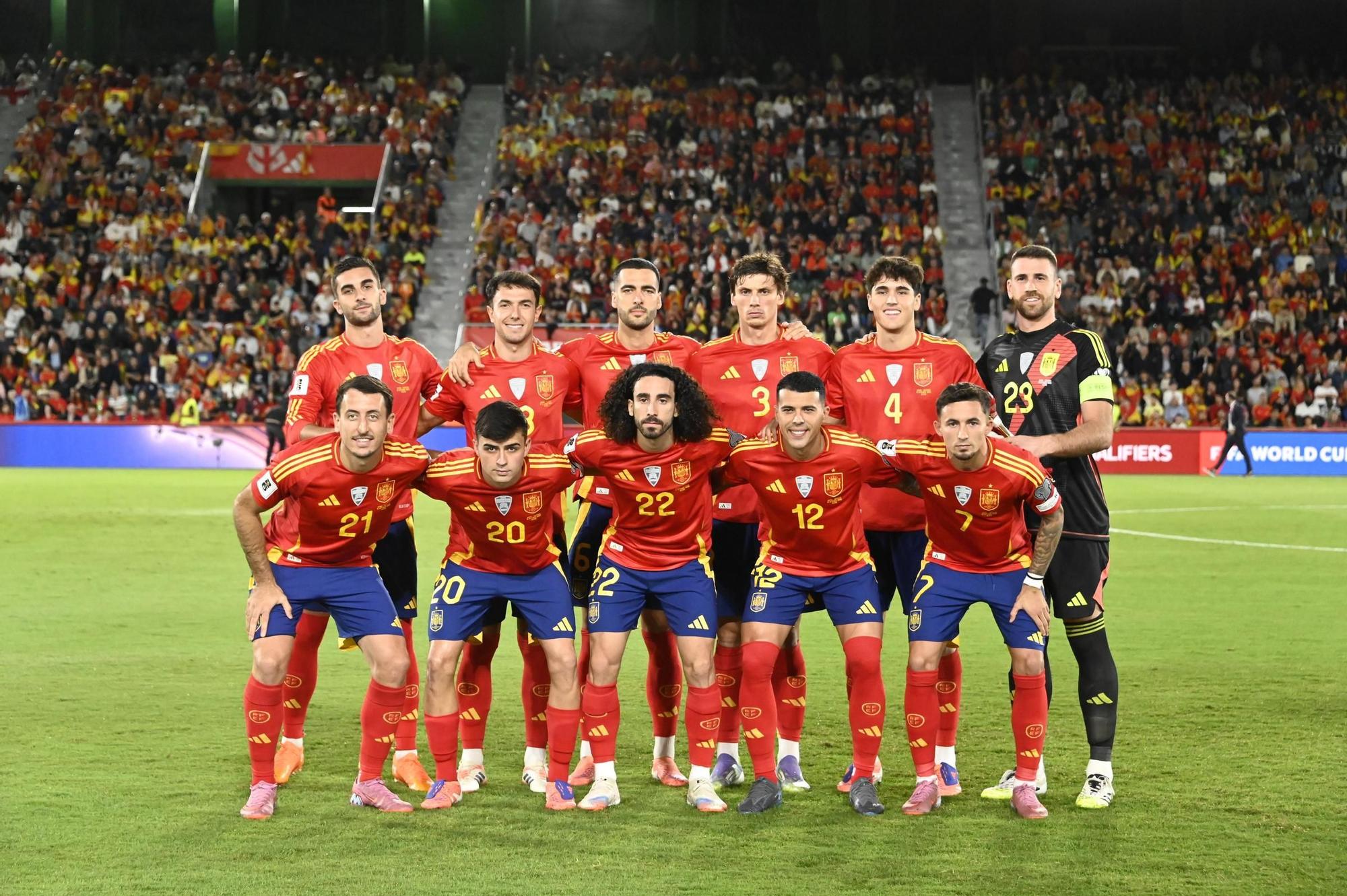 España - Georgia, en imágenes