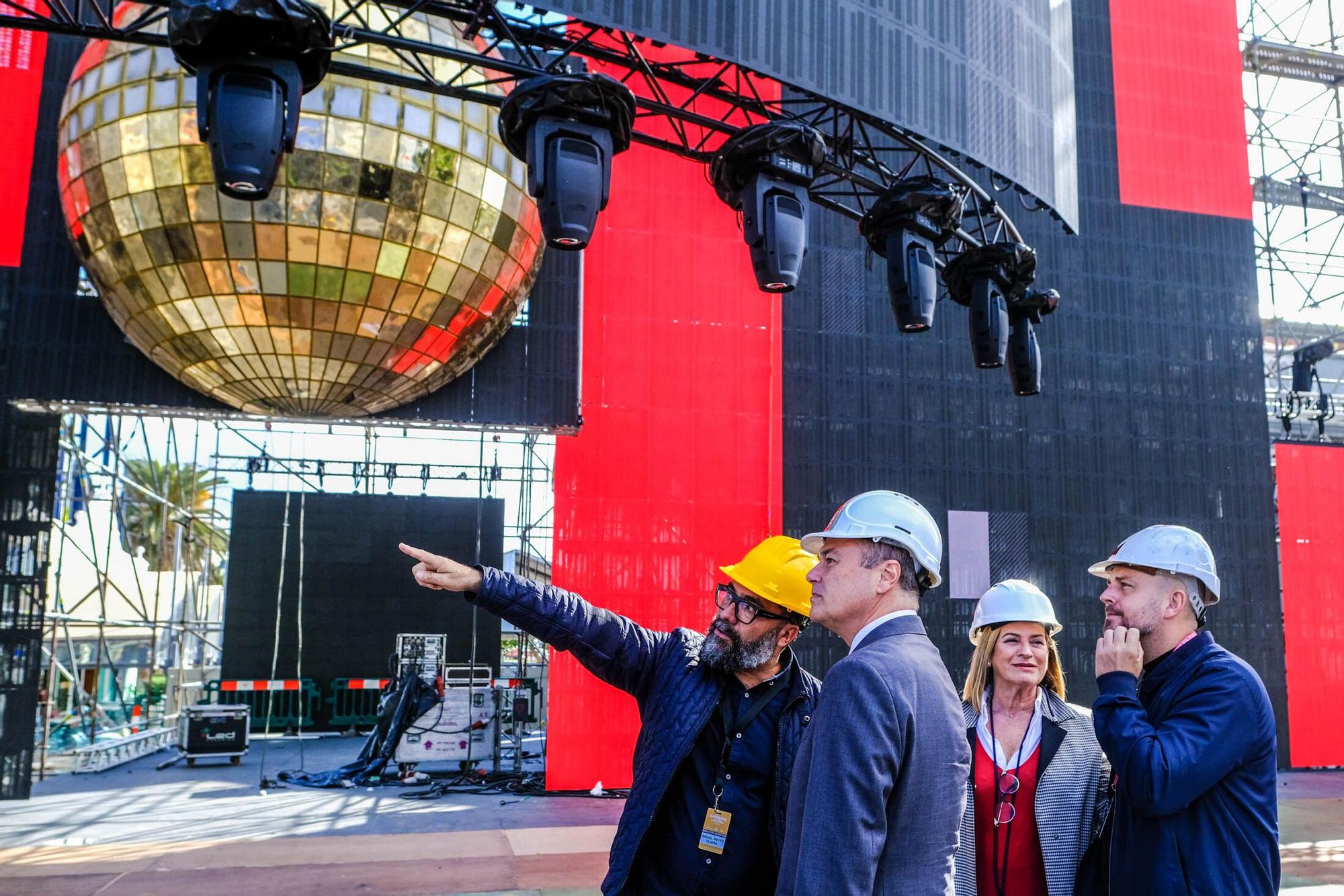 Visita al escenario de Studio 54 del Carnaval de Las Palmas de Gran Canaria