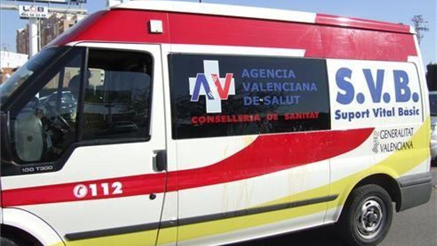 Dos heridos leves en un accidente de tráfico en Burriana