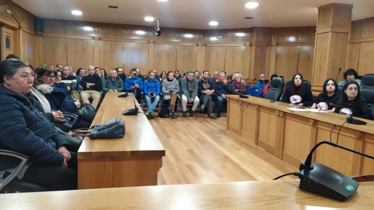 Asistentes a la reunión celebrada el sábado en Xinzo.