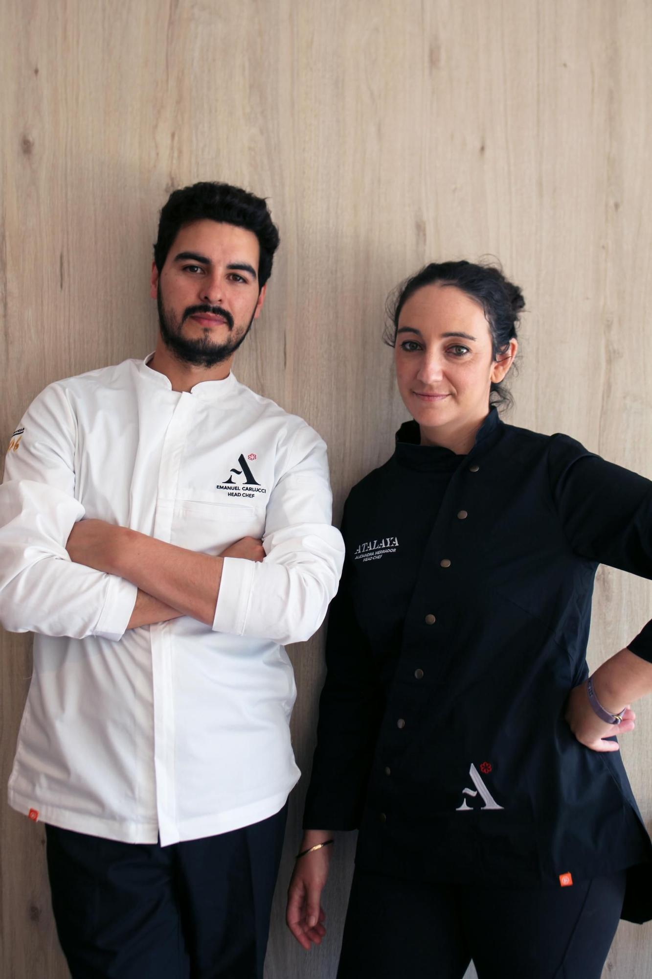 Alejandra Herrador y Emanuel Carluci, del Restaurante Atalaya
