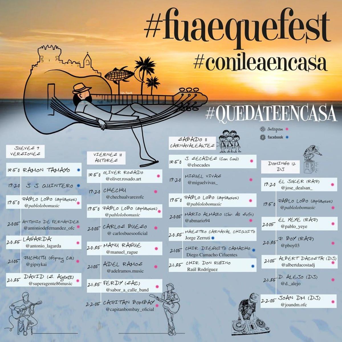 #Fuaequefest #Conileaencasa, un festival con aires sureños