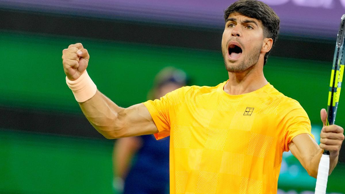 Alcaraz celebra en Indian Wells