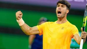 Alcaraz celebra en Indian Wells