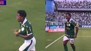 Endrick demuestra su fuerza de disparo con este nuevo gol con el Palmeiras