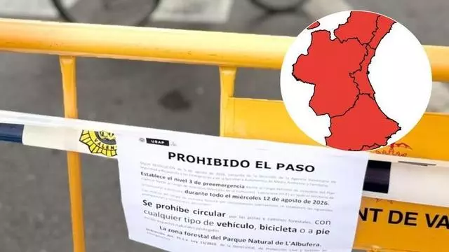Aemet alerta de un riesgo extremo de incendios en Valencia durante el eclipse: "Serían muy difícil de apagar"