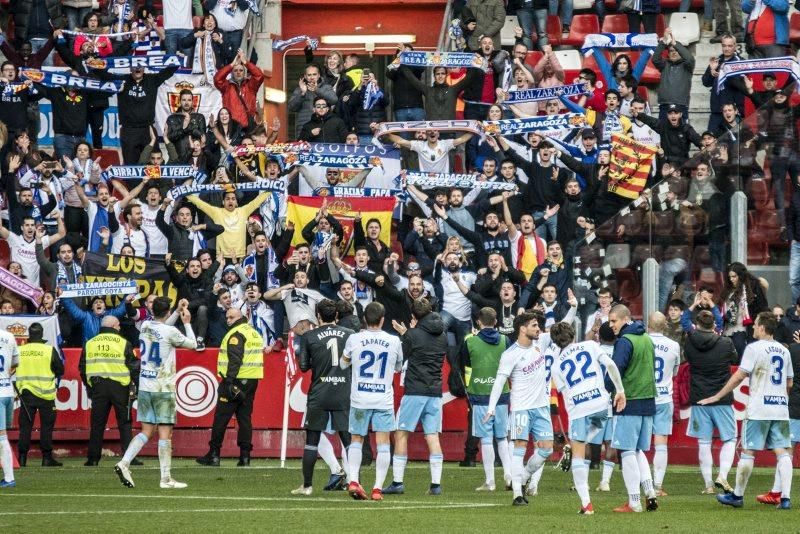 El Real Zaragoza sube como la espuma