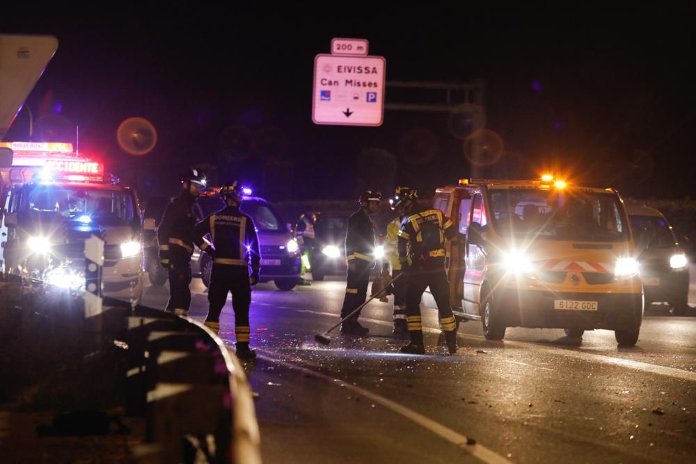 Accidente de tráfico múltiple en Ibiza