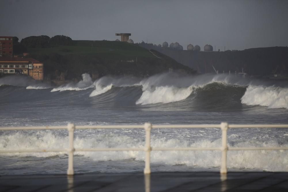 La borrasca "Bruno" se deja sentir en Asturias