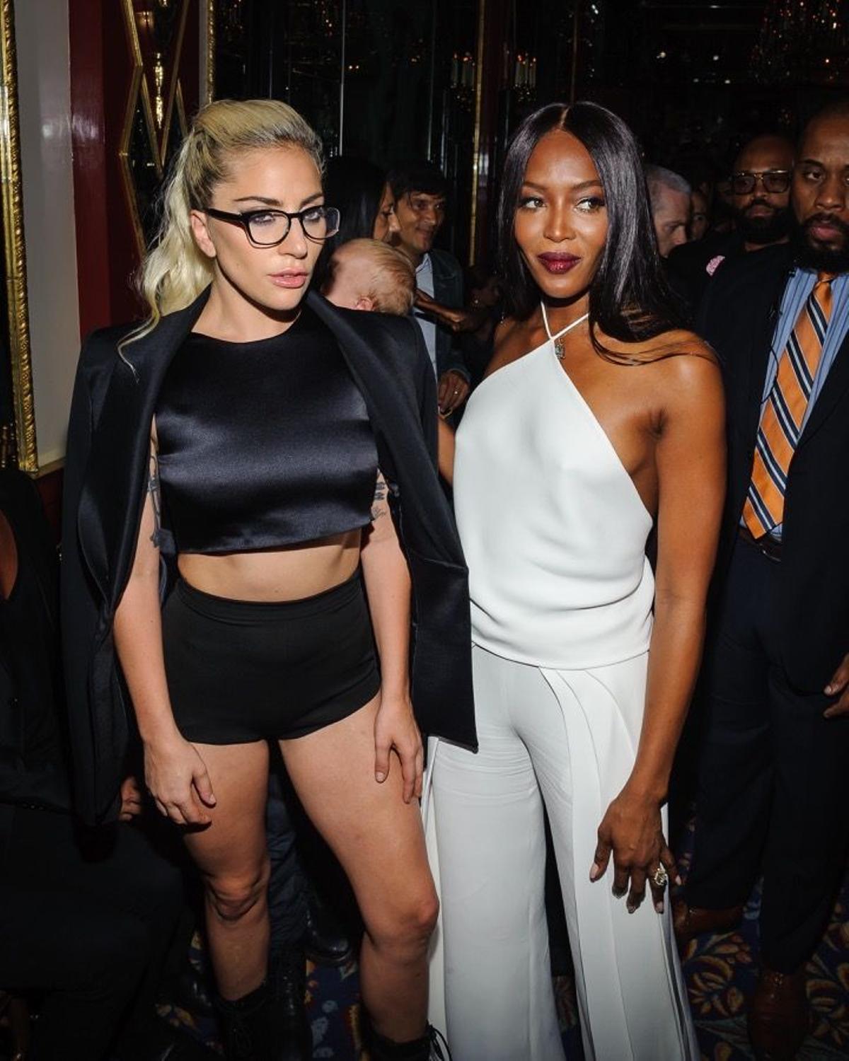 El front row de la semana de la moda de N.Y, Lady Gaga y Naomi Campbell