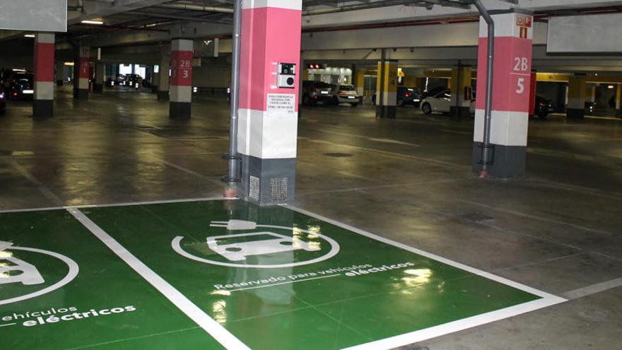 Las plazas para vehículos eléctricos