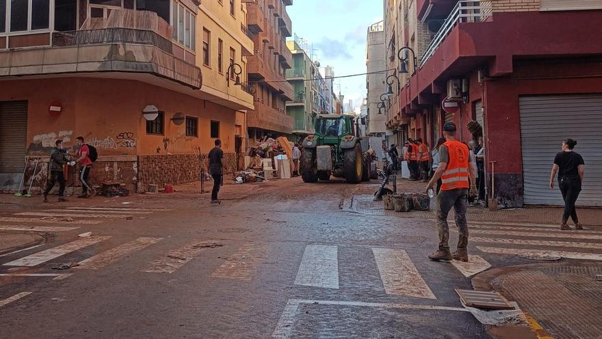 Los voluntarios de Culla se desplazaron a Aldaia para ayudar en todo lo posible.