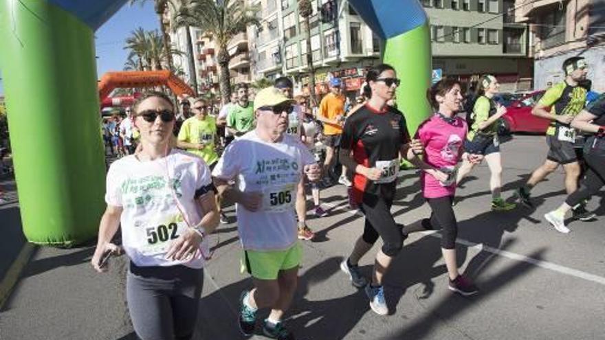 Los tres primeros clasificados de la carrera.