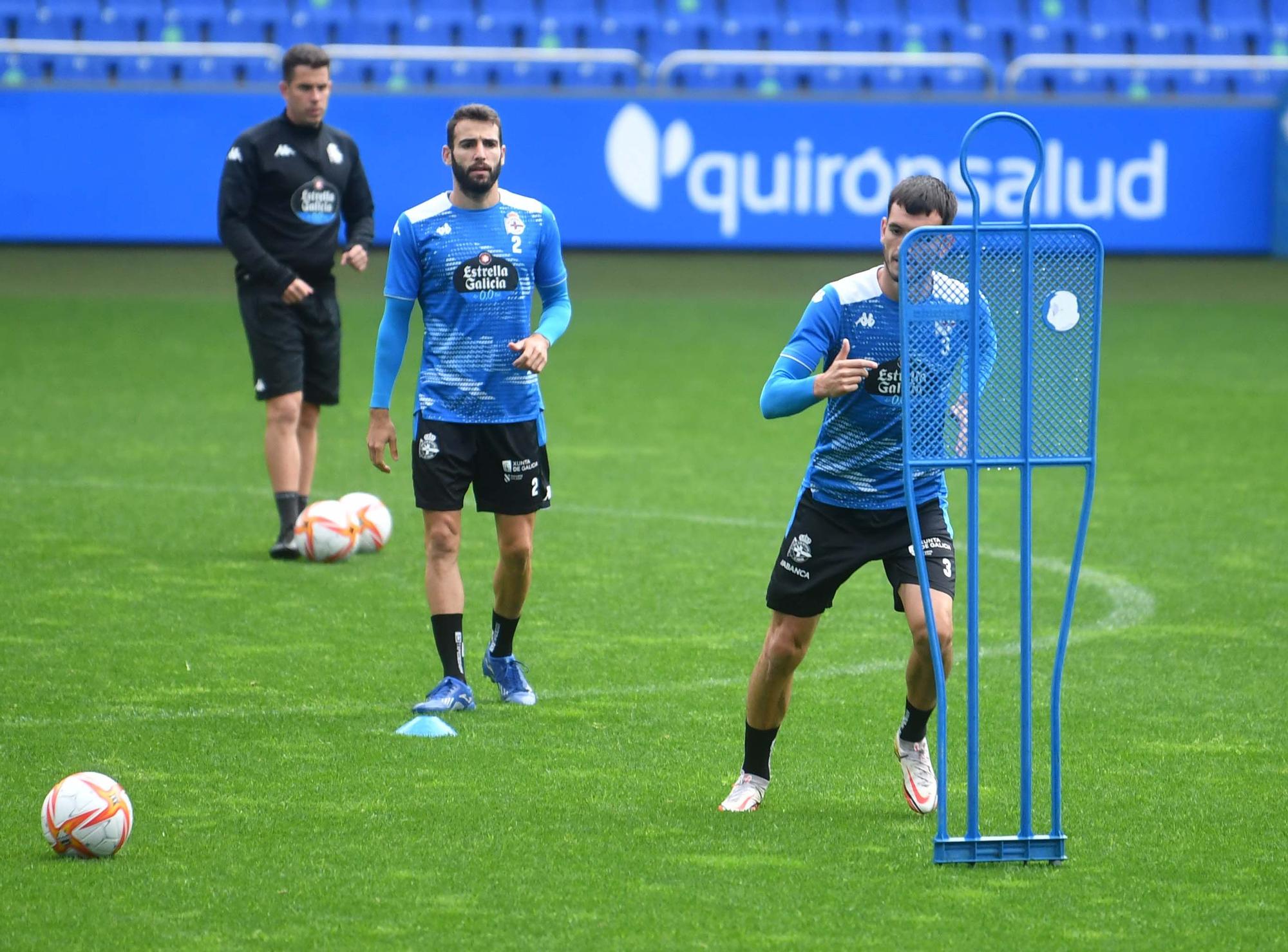 El Dépor entrena en Riazor para preparar el 'play off'