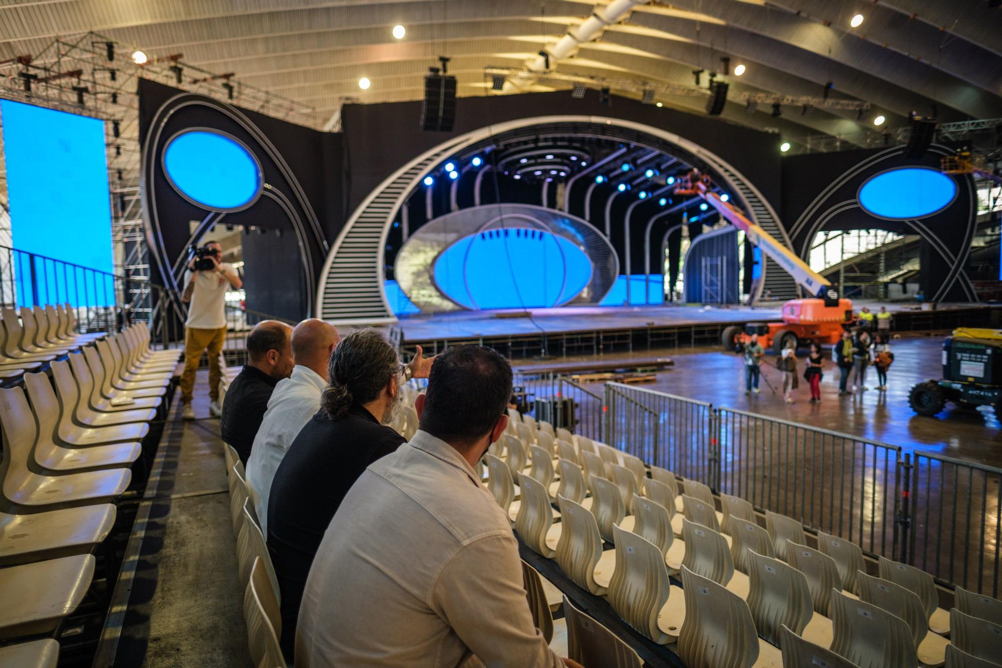 Así se prepara el Recinto Ferial para acoger el Carnaval de Tenerife