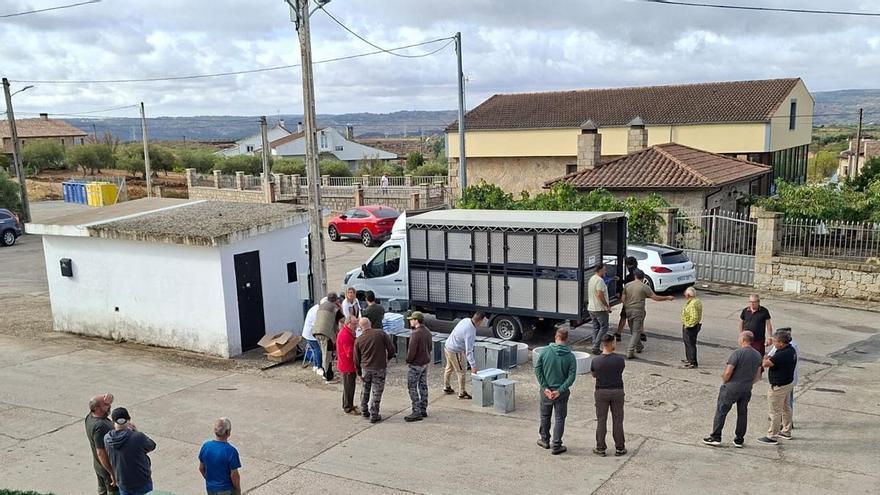Alimento, comederos y bebederos para la fauna "desvalida" tras el incendio de Fermoselle