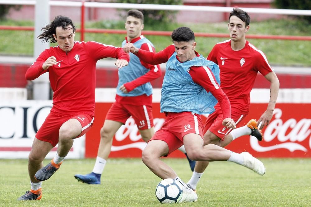 Entrenamiento del Sporting