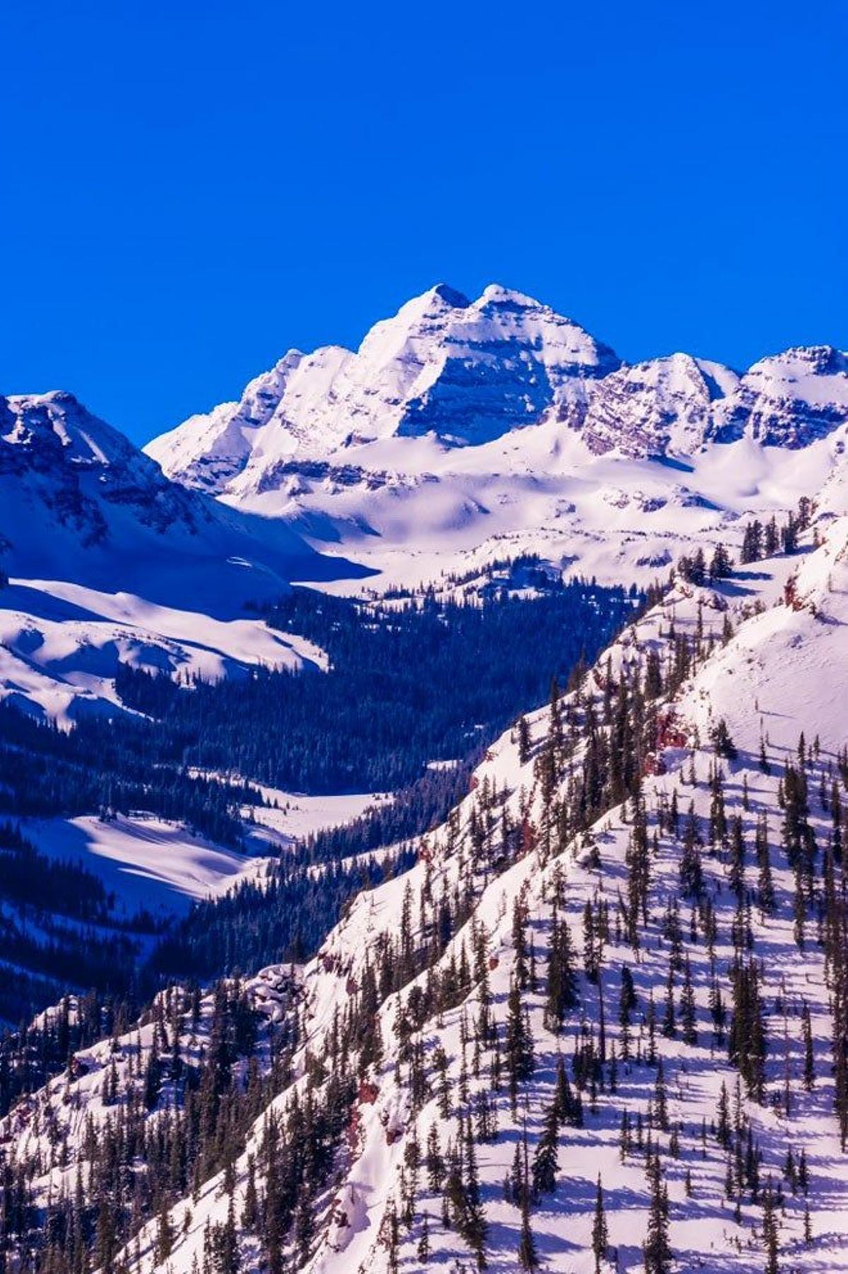 Maroon Bells, en Aspen, Colorado (EE.UU.)