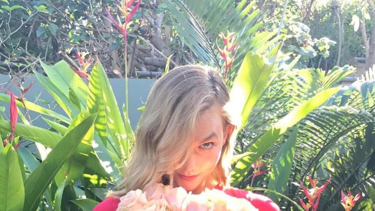 Karlie Kloss celebrando el día de San Valentín