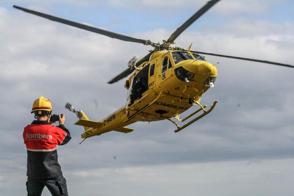 Rescate de un senderista en la Pared Negra