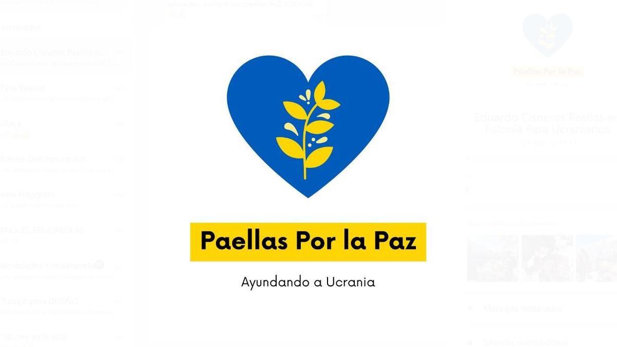 El logo de Paellas por la paz