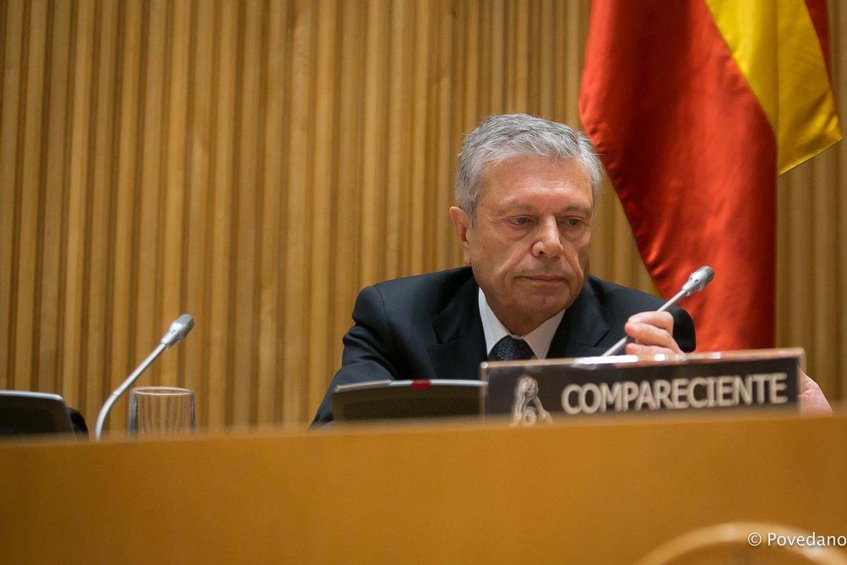Modesto Crespo, durante una comparecencia en el Congreso de los Diputados.