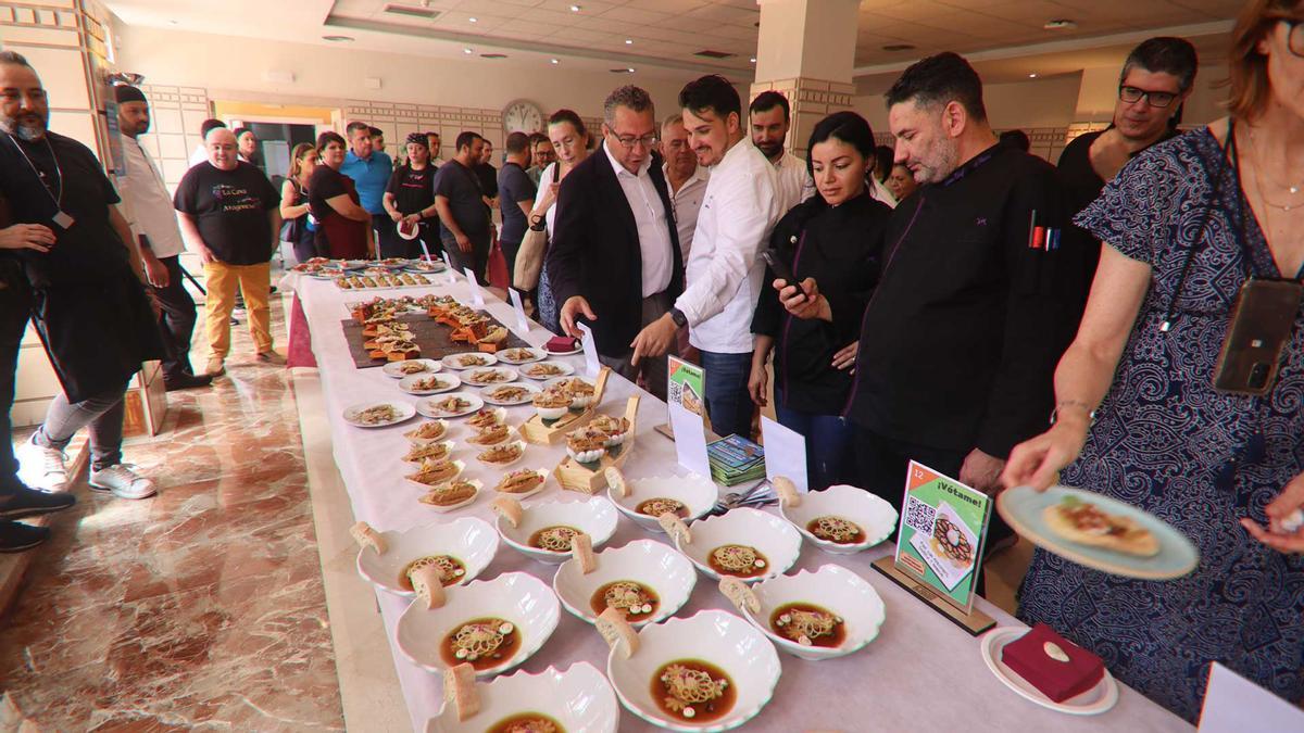 Algunos de los platos del concurso gastronómico de Benidomr.