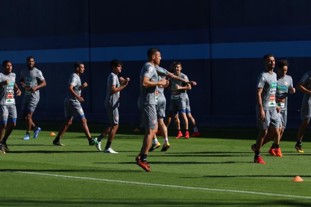 Entrenamiento de la selección de Costa Rica en Málaga