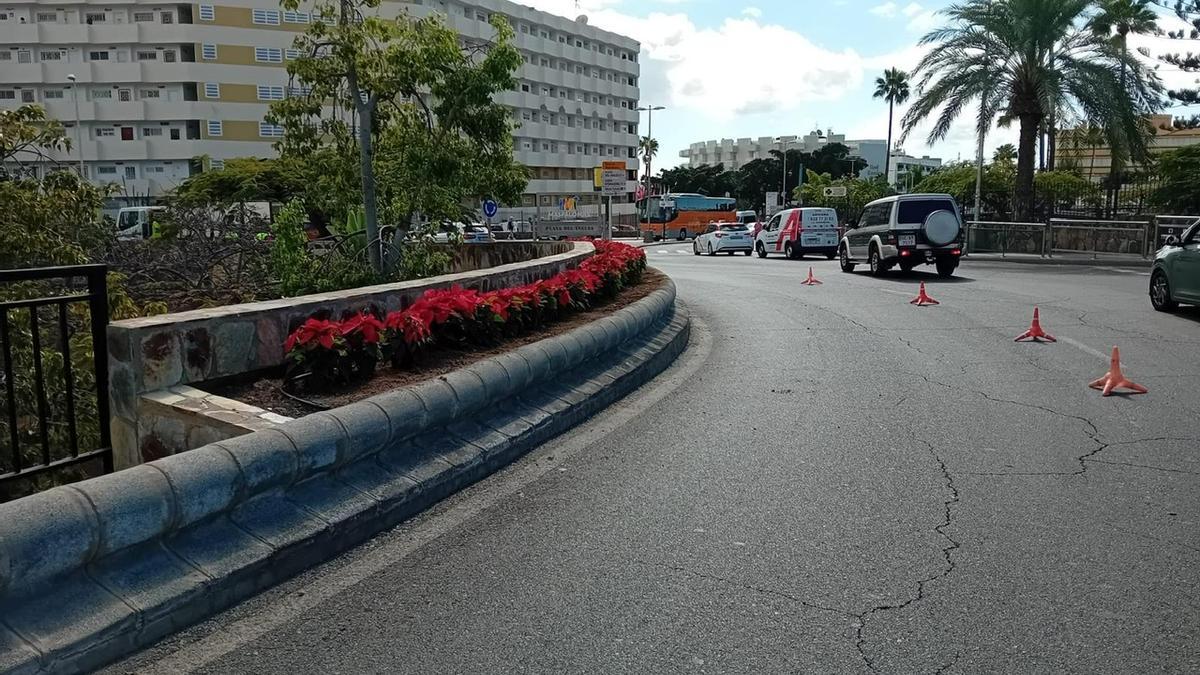 Imagen de archivo de la colocación de decoración navideña el pasado 20 de noviembre.