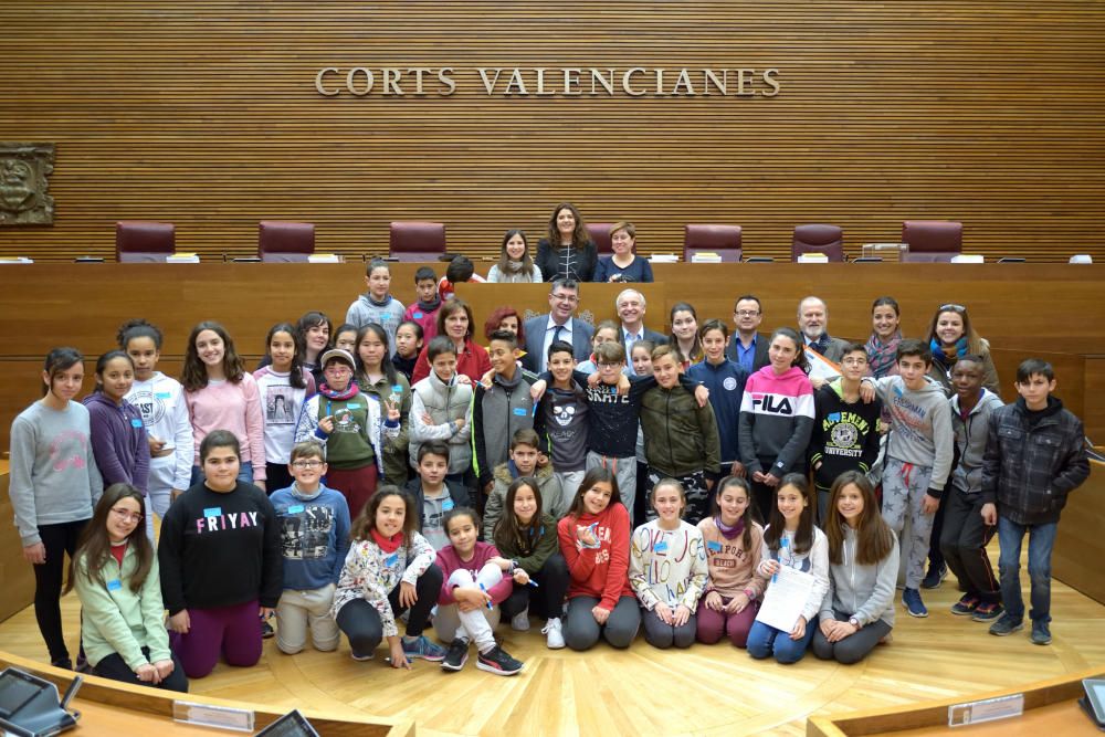 Escolars es convertixen en diputats en les Corts