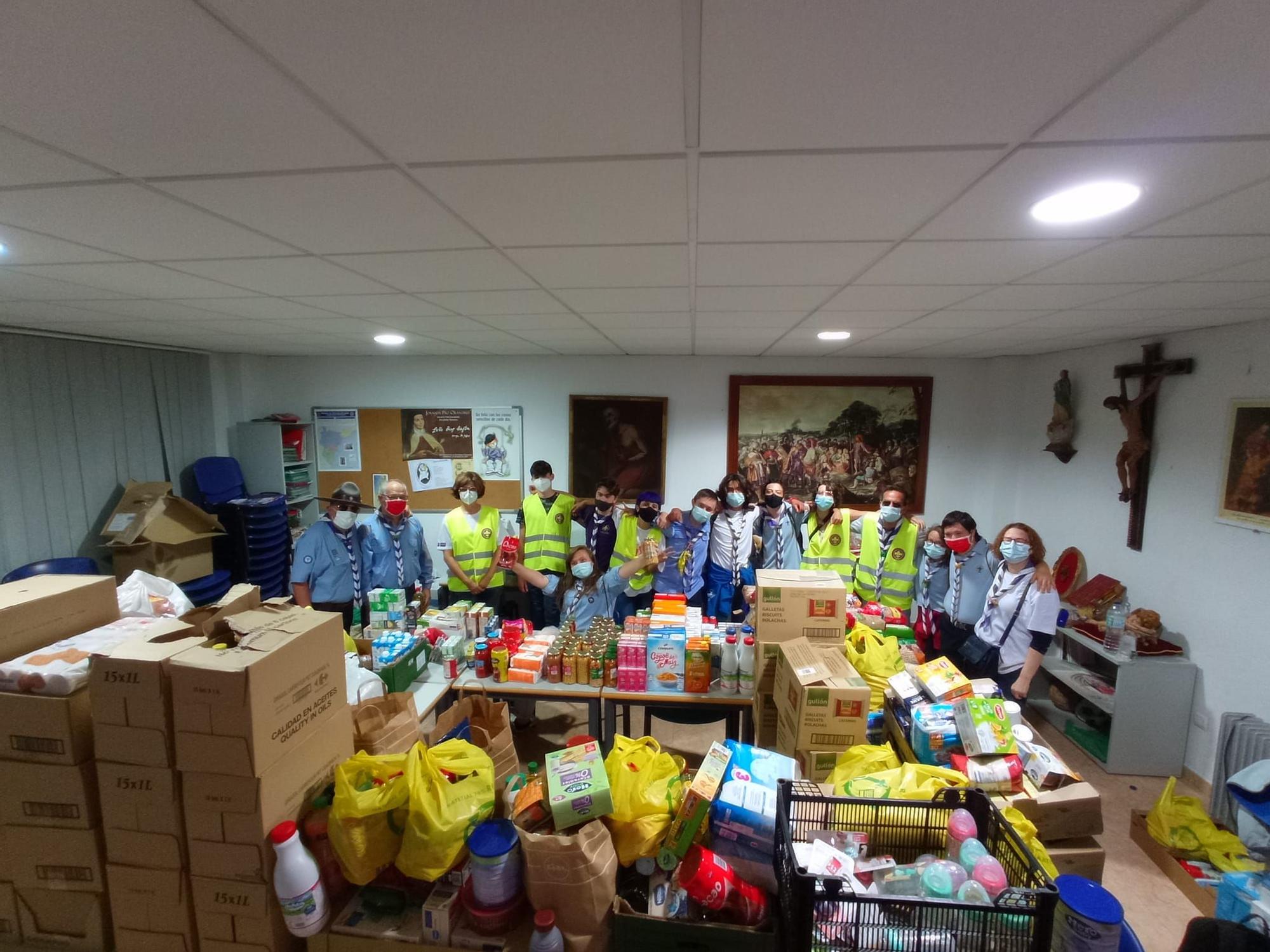 Los Scouts de El Campello recogen más de 1.500 kilos de alimentos infantiles para Cáritas