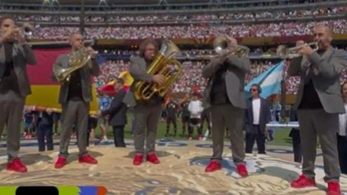 Spanish brass en su actuación del Mundial.