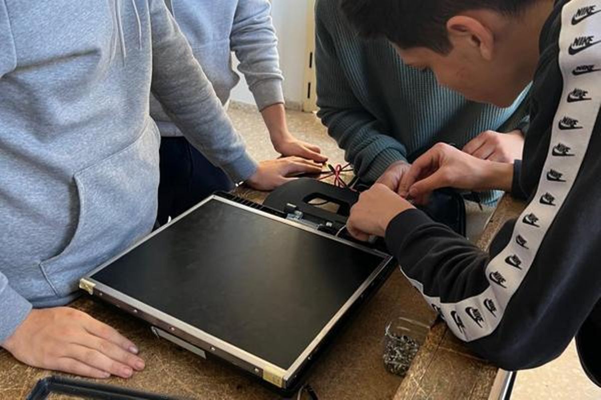 Alumnado de Aula Campus en una de las clases.