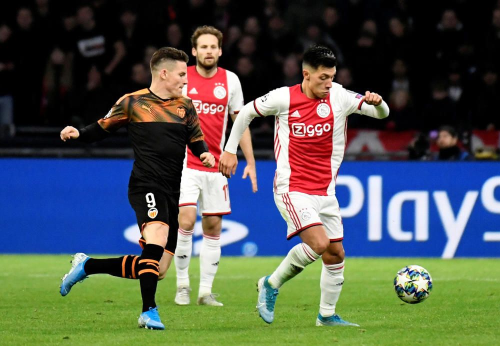 Las mejores imágenes del partido de Champions entre el Ajax y el Valencia.