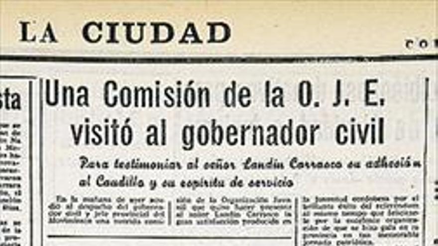 Hace 50 años Jueves, 21 de diciembre de 1966 Una comisión de la OJE visita al gobernador civil de Córdoba