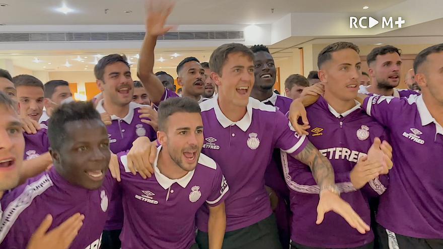 Así celebró el Mallorca el ascenso: &quot;¡A Primera, oé! ¡A Primera, oé!&quot;