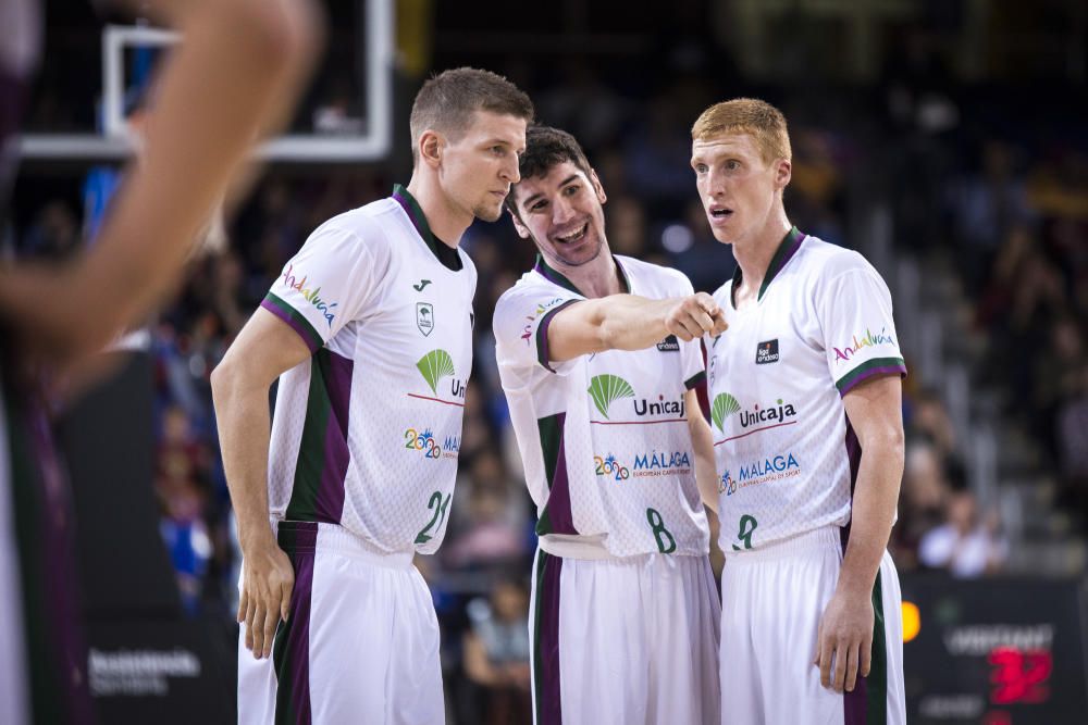 Partido del Barcelona y el Unicaja en el Palau.