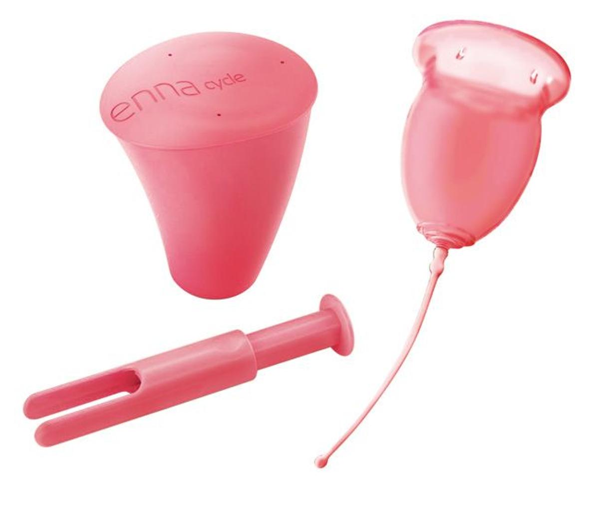 Copa menstrual con adaptador, Enna Cycle