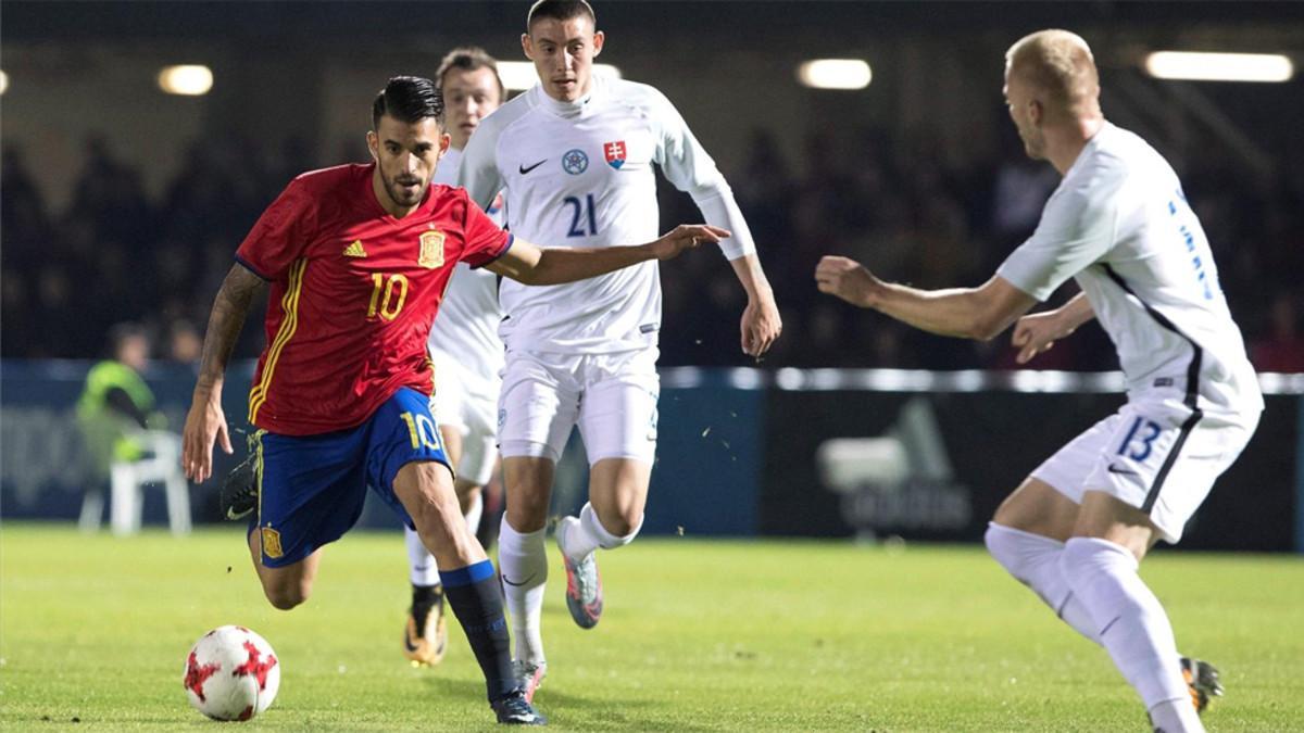 Dani Ceballos fue el tormento de Eslovaquia en Cartagena