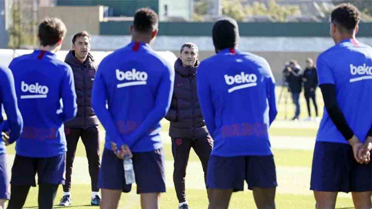 El Barcelona se entrenó en la Ciudad Deportiva