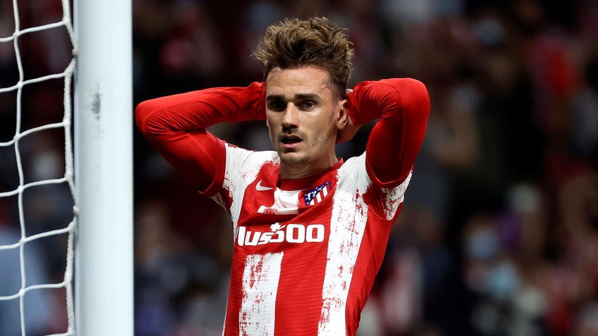 Antoine Griezmann, en el Atlético de Madrid - Oporto de Champions.