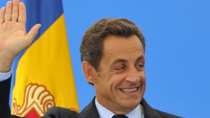 Sarkozy, en una visita este sábado a Andorra.