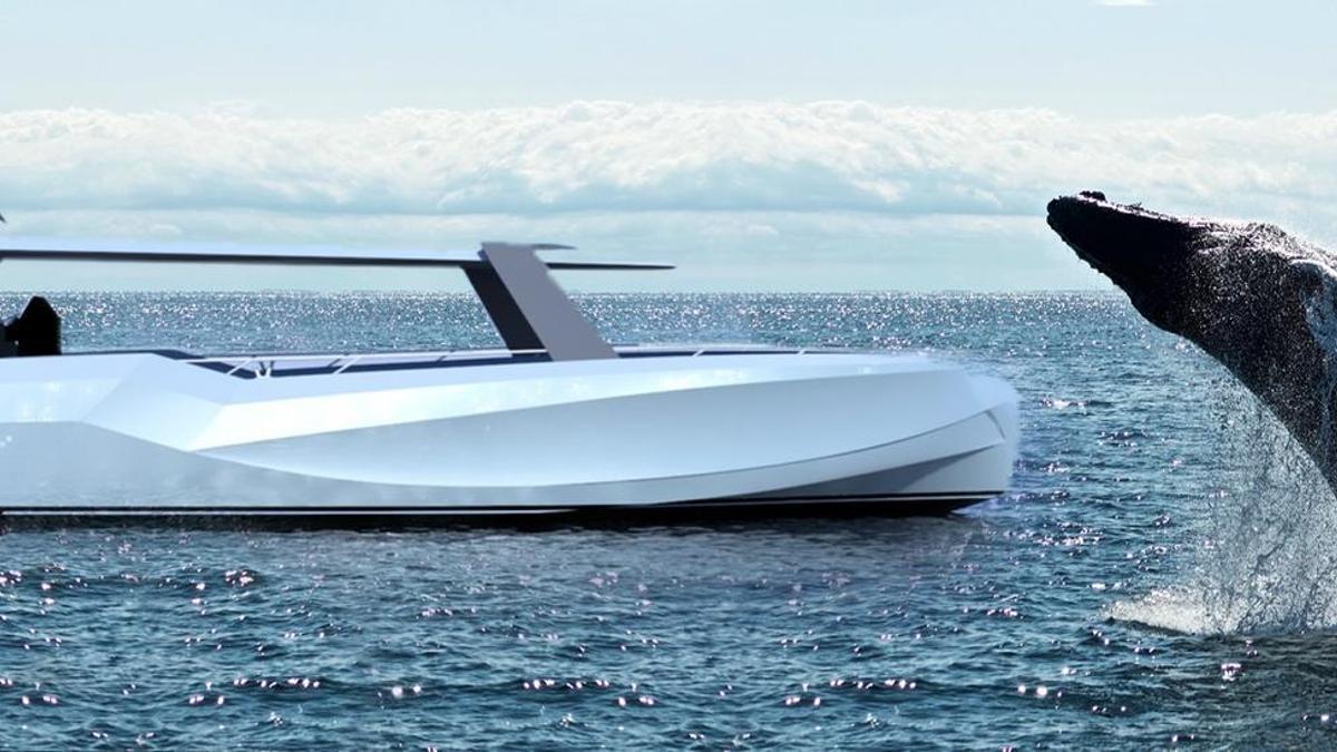 Diseño de una de las embarcaciones de pasaje (híbridas) para el avistamiento de cetáceos en el que trabaja Ingemar Naval Architects.