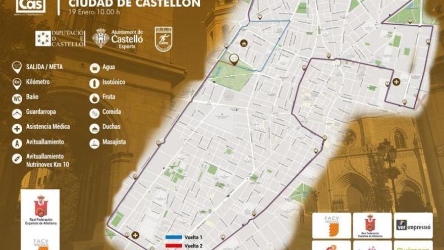 Conoce el recorrido de la XXXVI Mitja Marató de Castelló del 19 enero